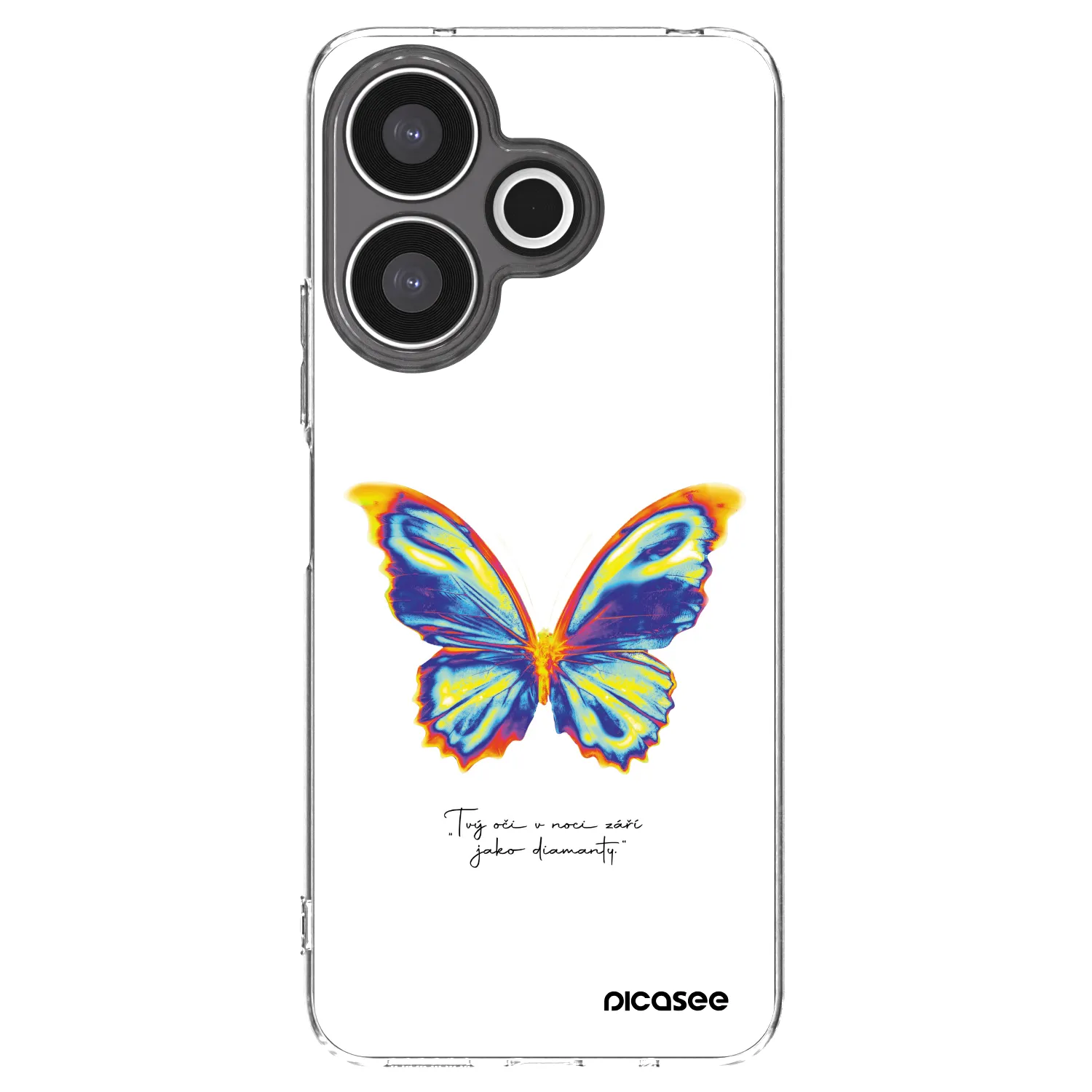 Picasee Xiaomi Redmi 13 4G Hülle - Transparentes Silikon - Diamanty White