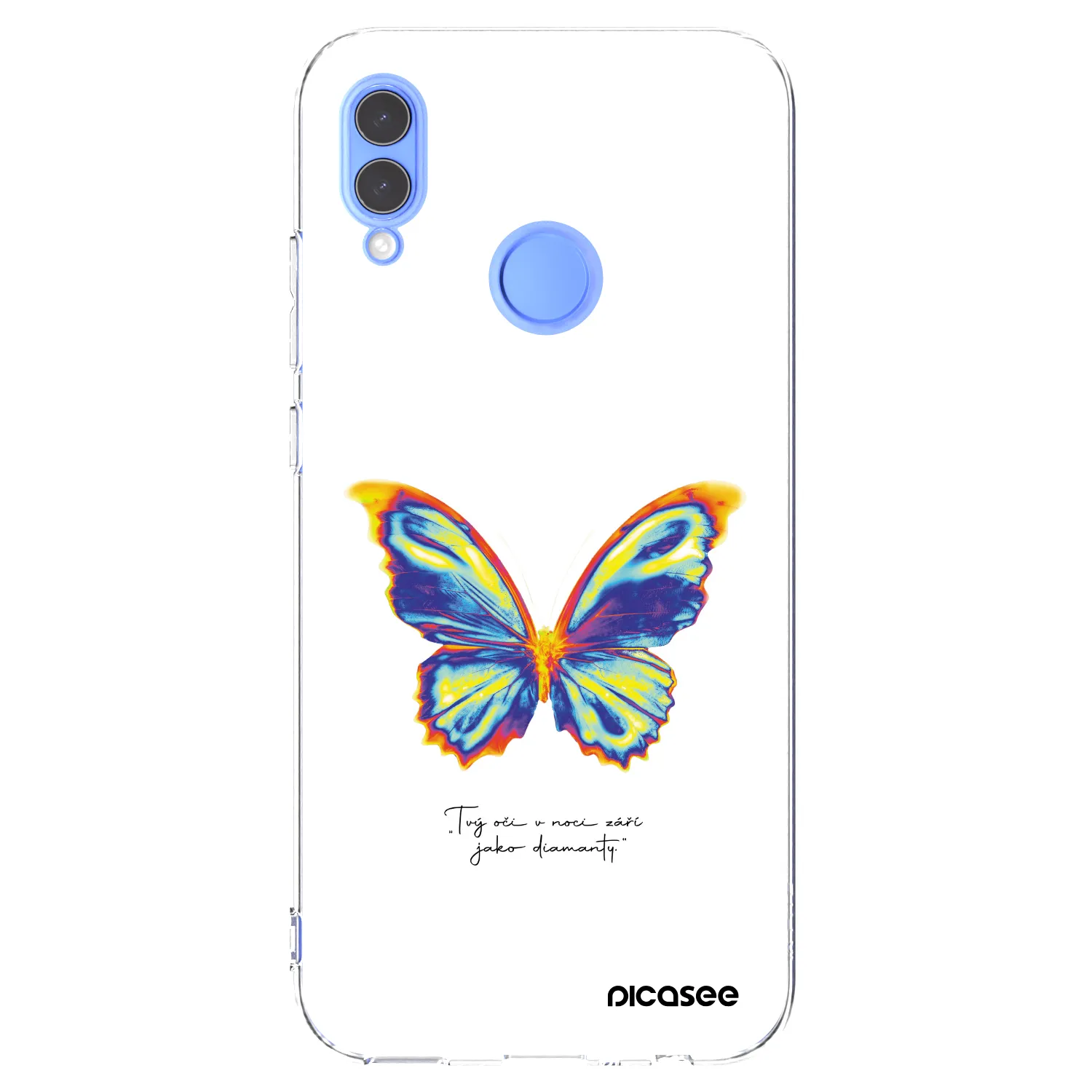 Picasee Huawei P Smart 2019 Hülle - Transparentes Silikon - Diamanty White