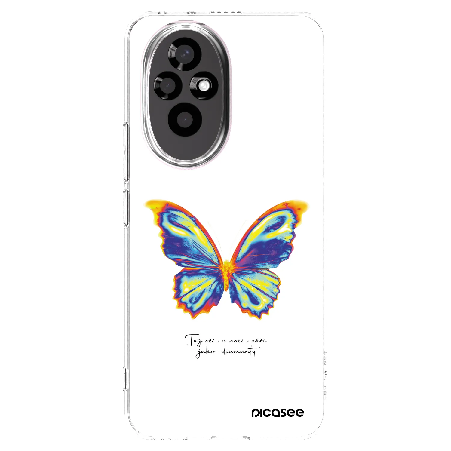 Picasee Honor 200 5G Hülle - Transparentes Silikon - Diamanty White