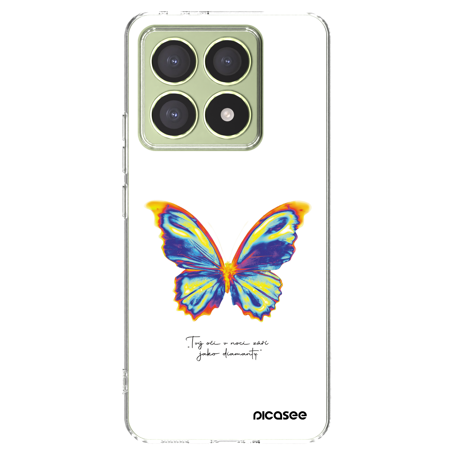 Picasee Xiaomi 14T Hülle - Transparentes Silikon - Diamanty White