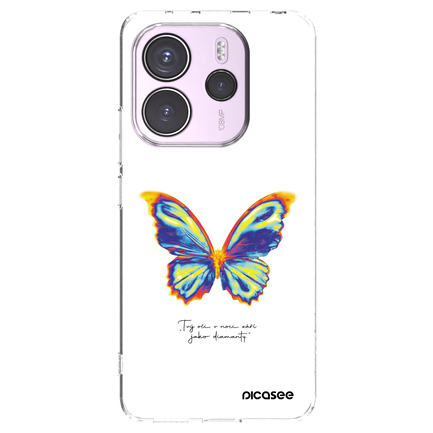 Picasee Xiaomi Redmi Note 14 4G Hülle - Transparentes Silikon - Diamanty White