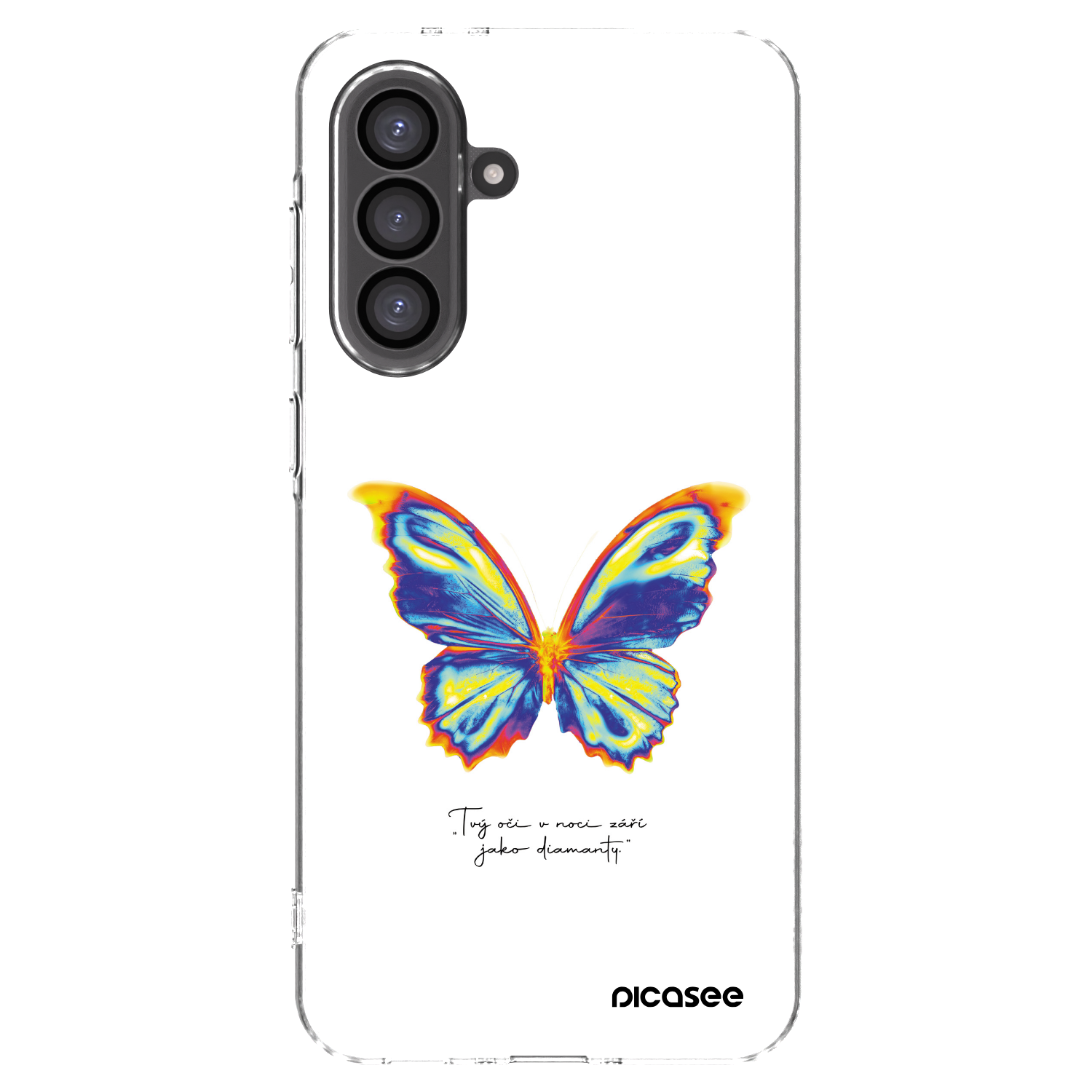 Picasee Samsung Galaxy A36 5G Hülle - Transparentes Silikon - Diamanty White