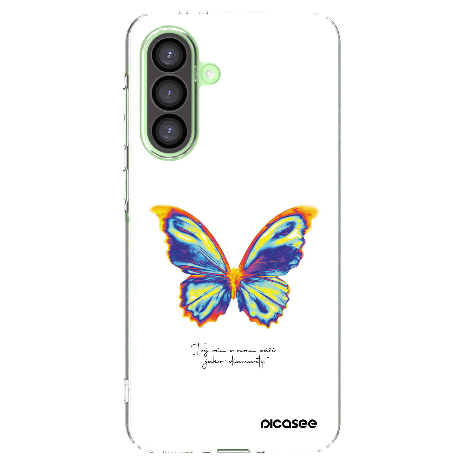 Picasee Samsung Galaxy A26 5G A266B Hülle - Transparentes Silikon - Diamanty White