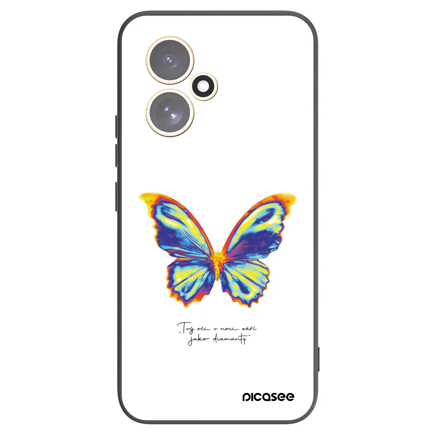 Picasee Honor 400 5G Hülle - Schwarzes Silikon - Diamanty White
