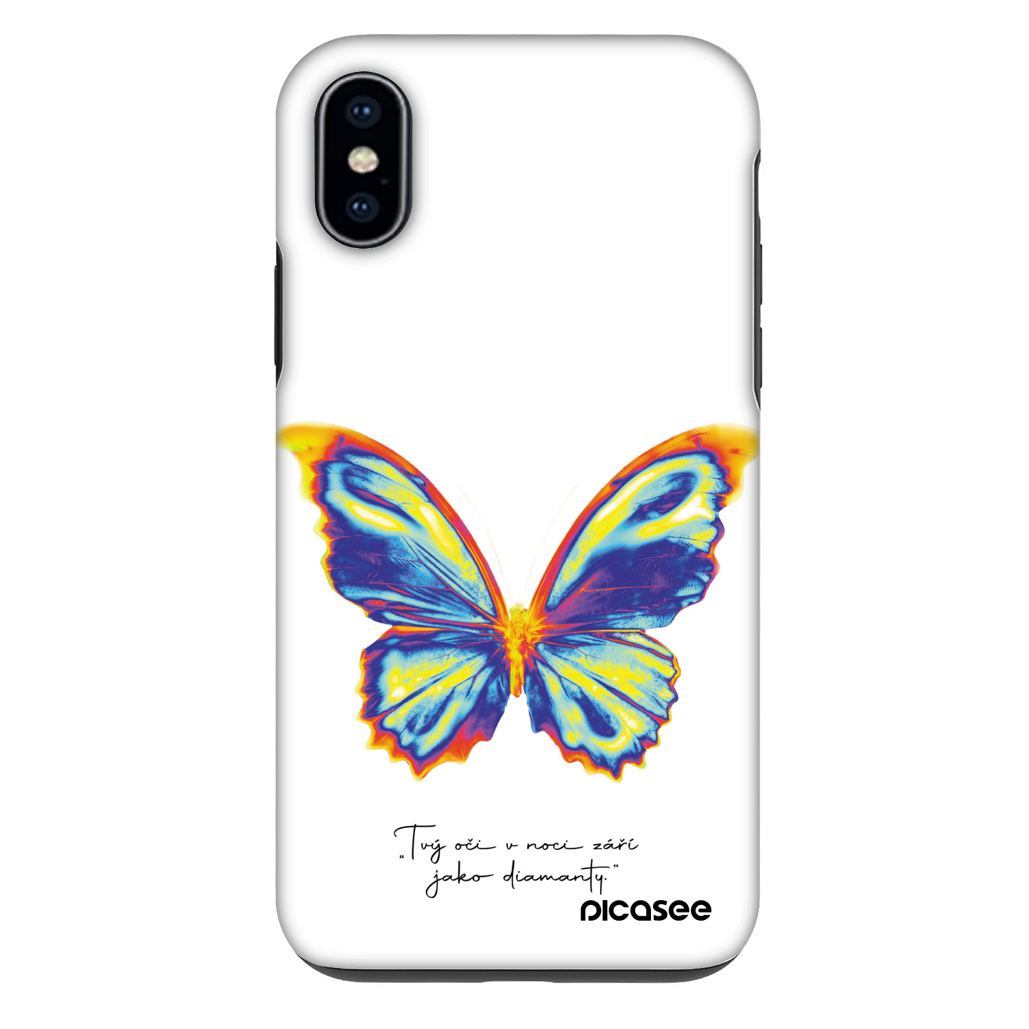 Picasee Fashion Case für Apple iPhone X/XS - Diamanty White