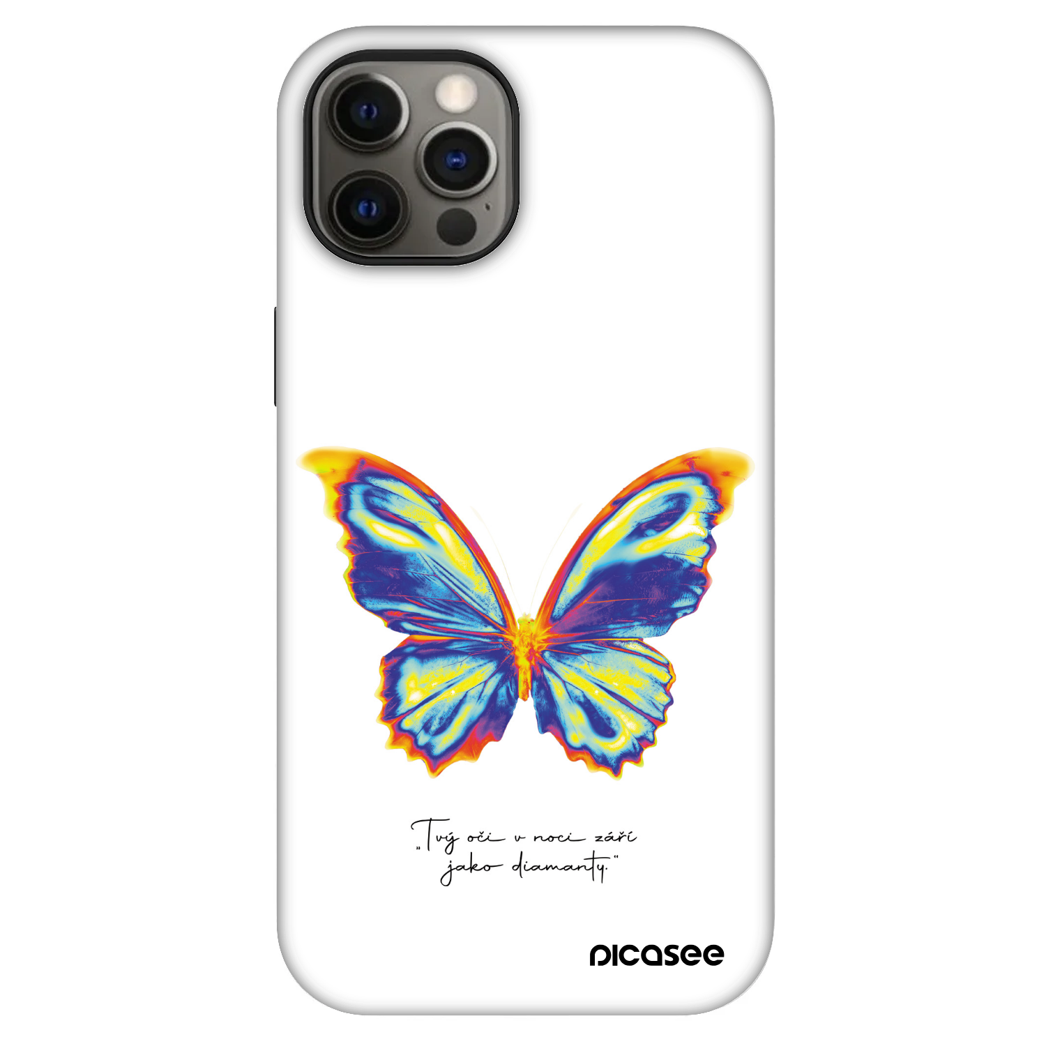 Picasee Fashion Case MagSafe für Apple iPhone 12 - Diamanty White