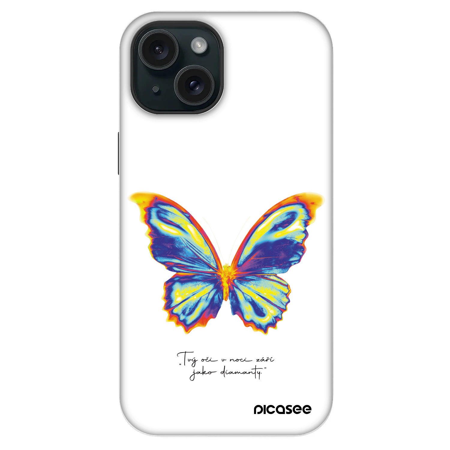 Picasee Fashion Case MagSafe für Apple iPhone 14 - Diamanty White