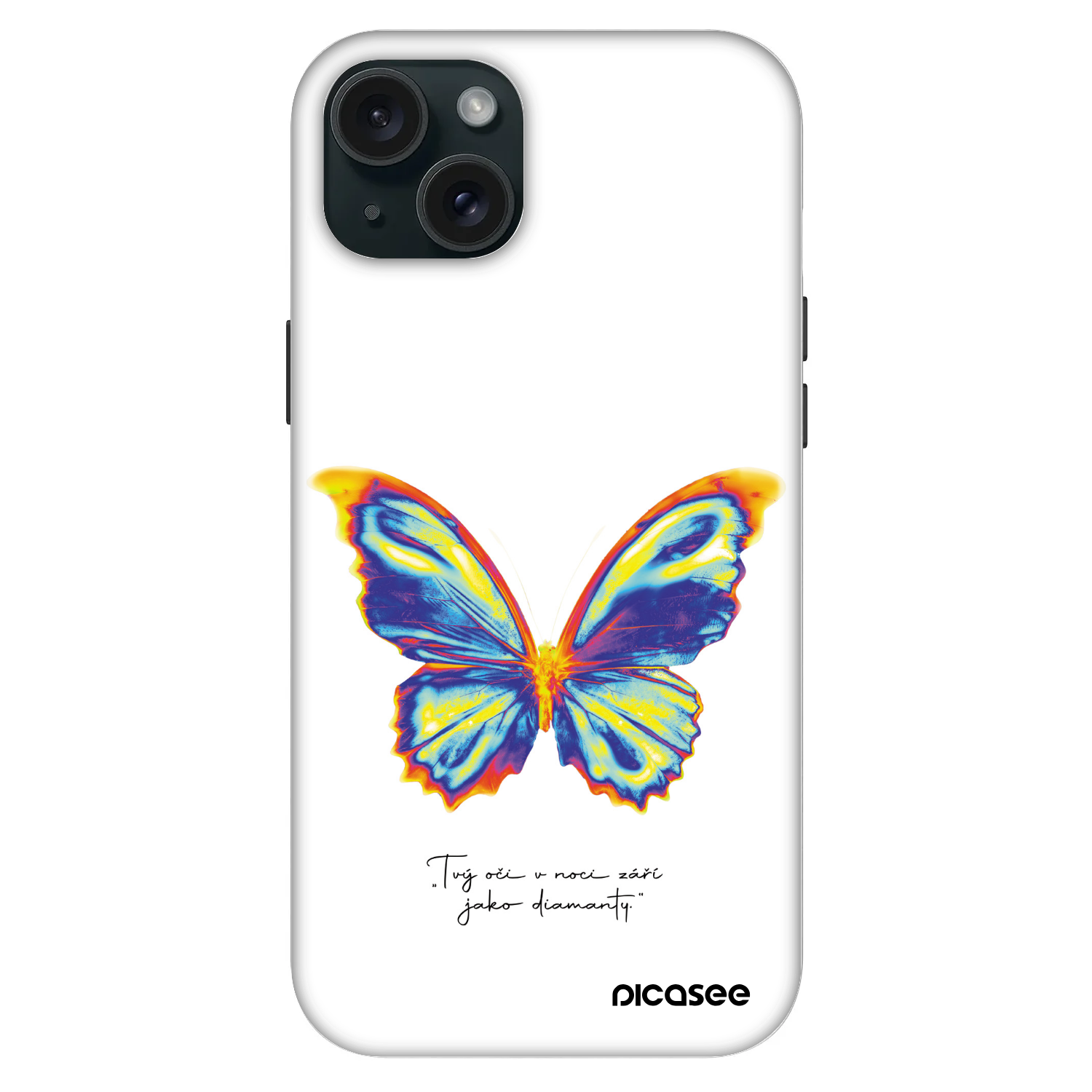 Picasee Fashion Case MagSafe für Apple iPhone 15 Plus - Diamanty White