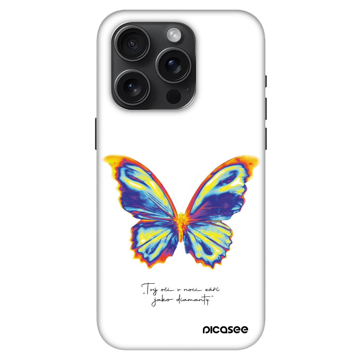 Picasee Fashion Case MagSafe für Apple iPhone 15 Pro - Diamanty White