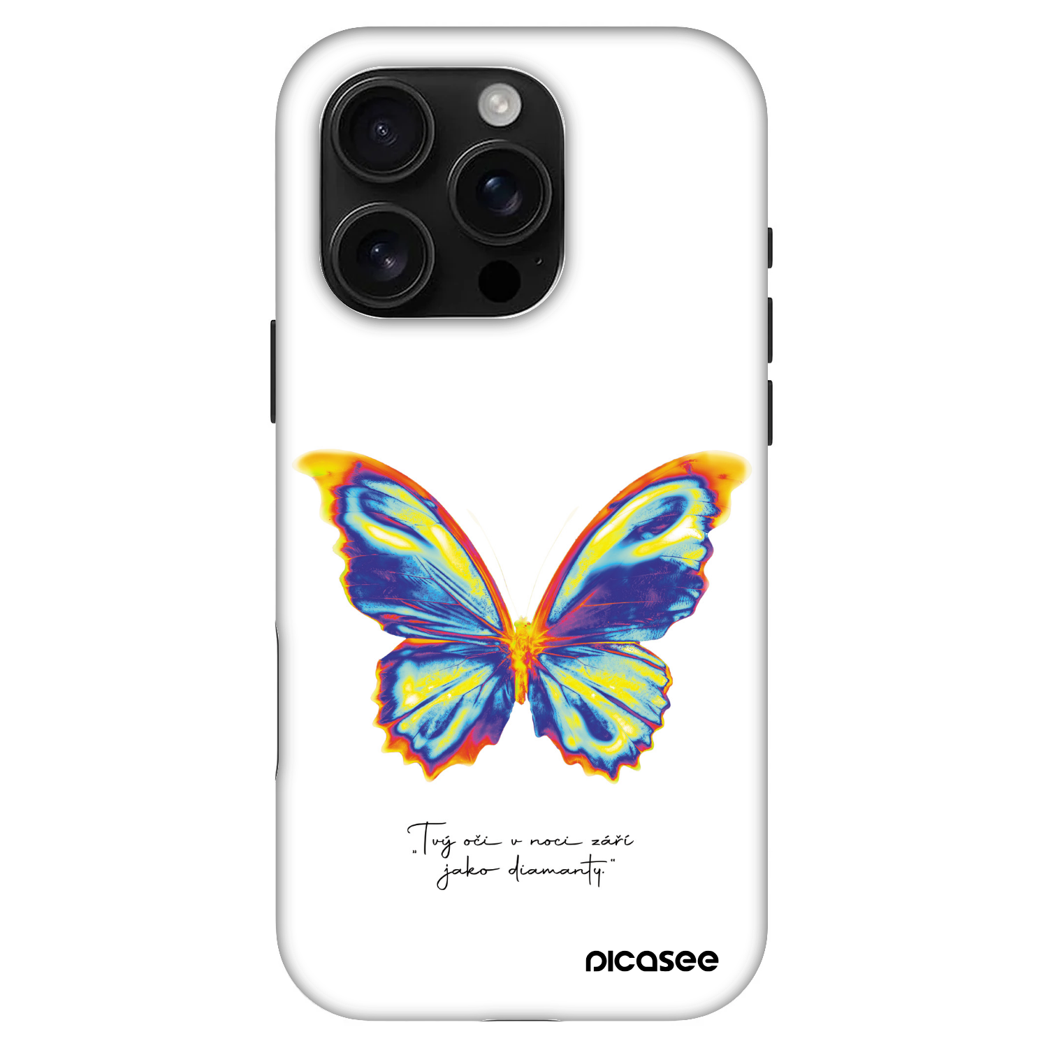 Picasee Fashion Case MagSafe für Apple iPhone 16 Pro - Diamanty White