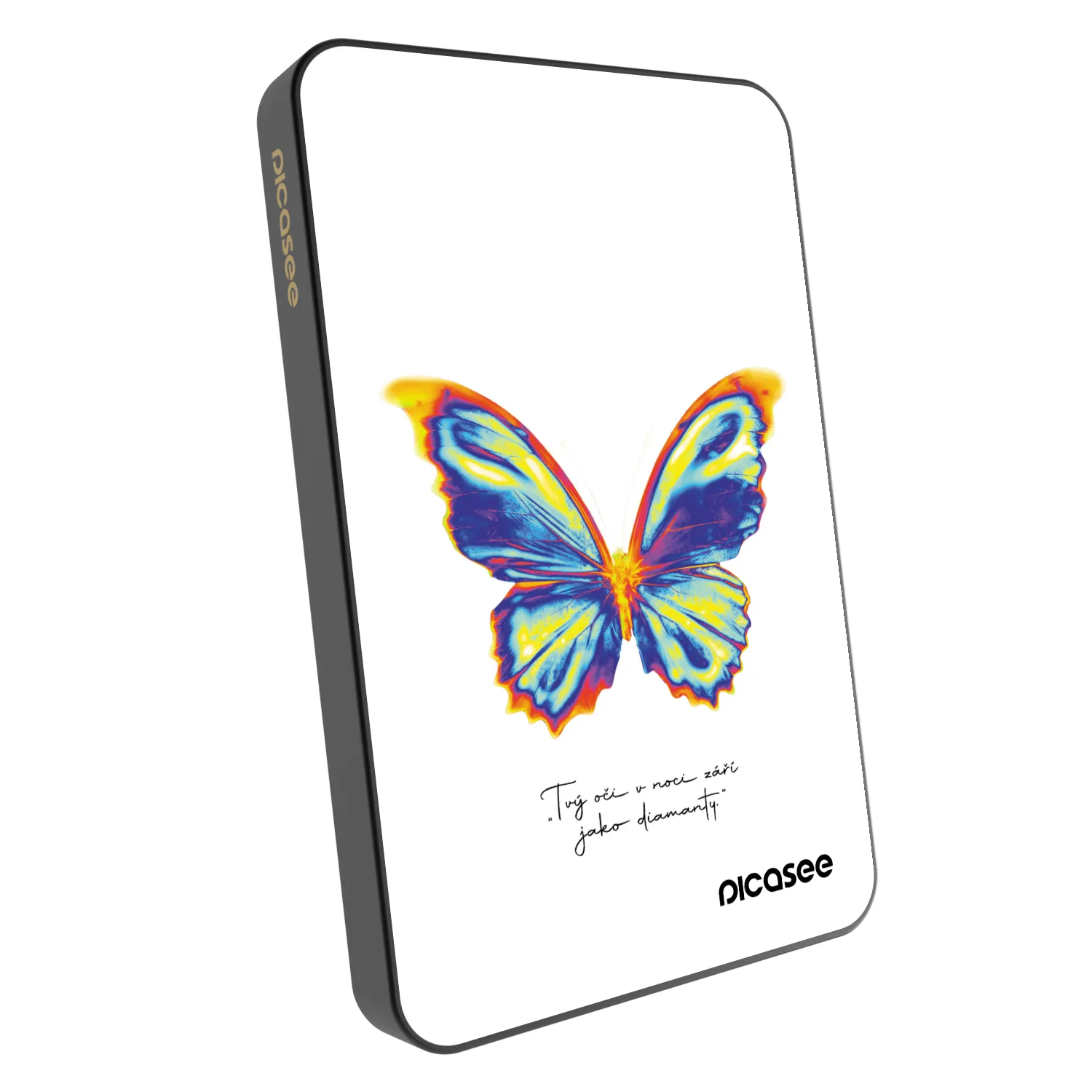 Picasee Powerbank mit MagSafe 5 000 mAh Grau - Diamanty White