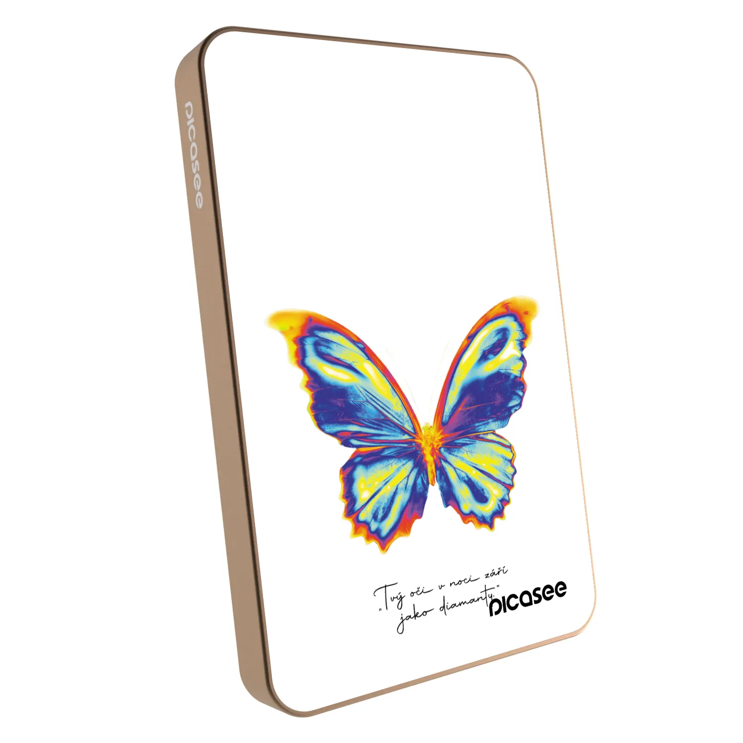 Picasee Powerbank mit MagSafe 5 000 mAh Golden - Diamanty White