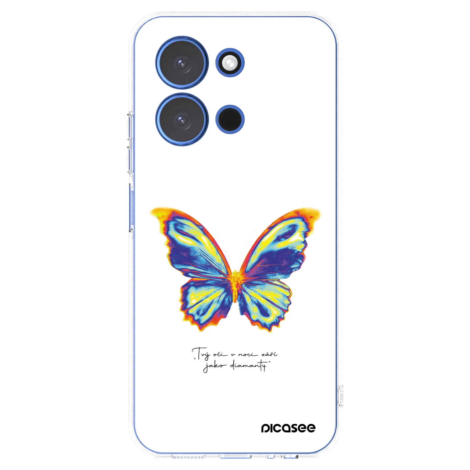 Picasee Xiaomi Redmi 15C 4G Hülle - Transparentes Silikon - Diamanty White