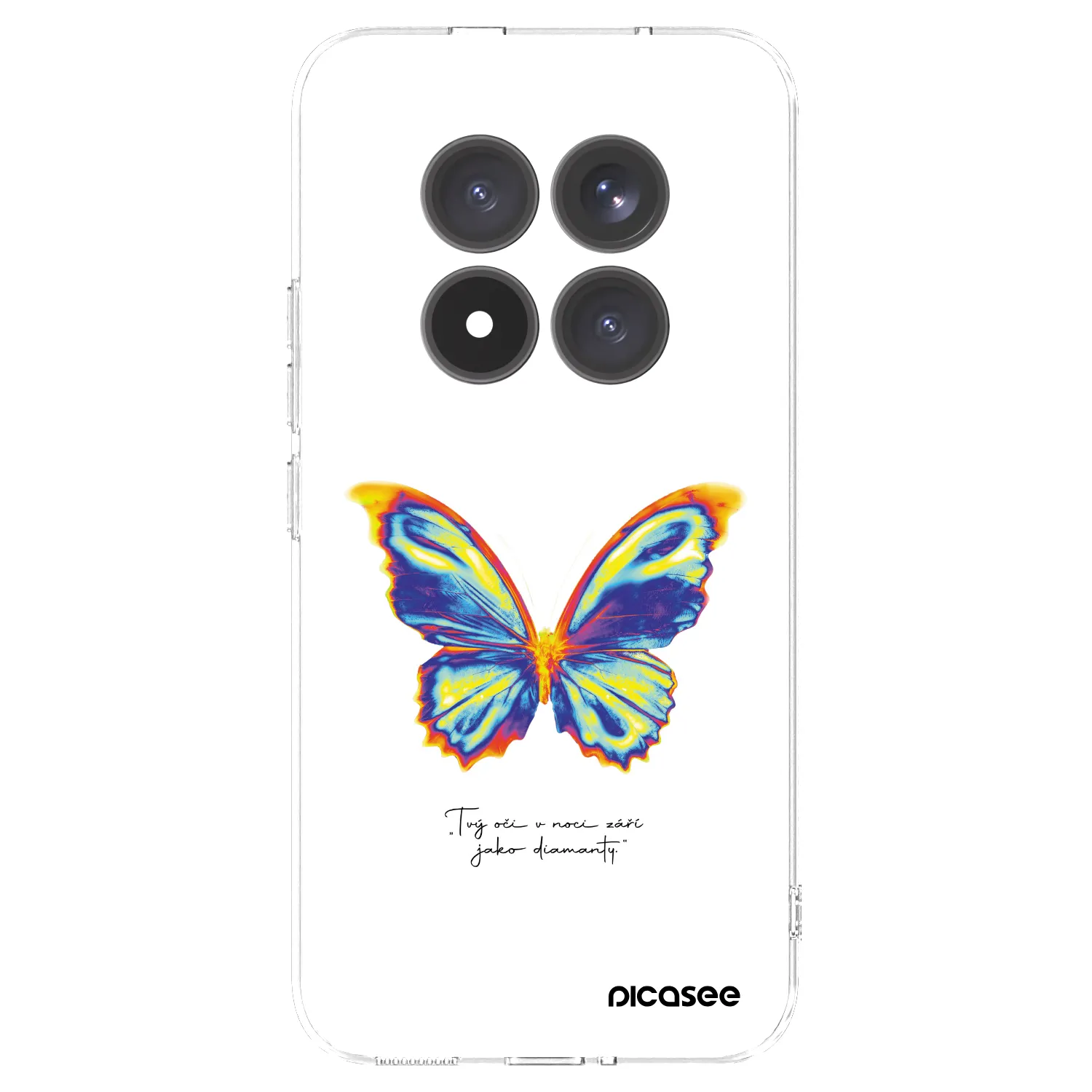 Picasee Xiaomi Redmi Note 15 Pro+ Hülle - Transparentes Silikon - Diamanty White
