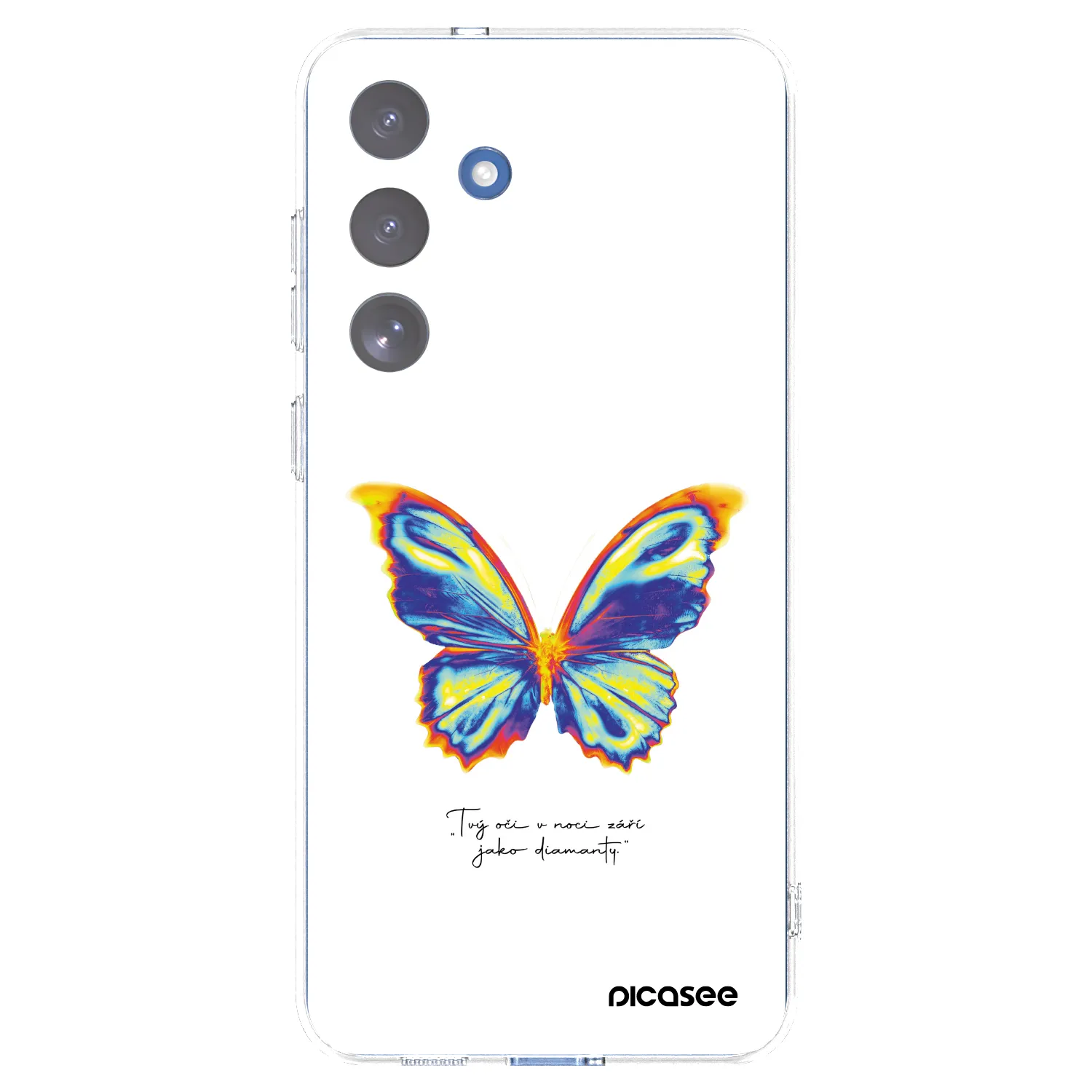 Picasee Samsung Galaxy S25 FE 5G Hülle - Transparentes Silikon - Diamanty White