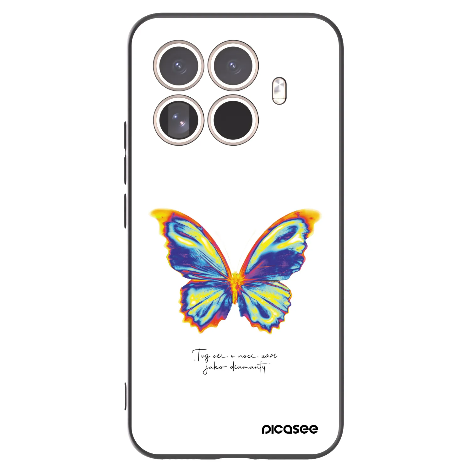 Picasee Xiaomi 15T Pro Hülle - Schwarzes Silikon - Diamanty White