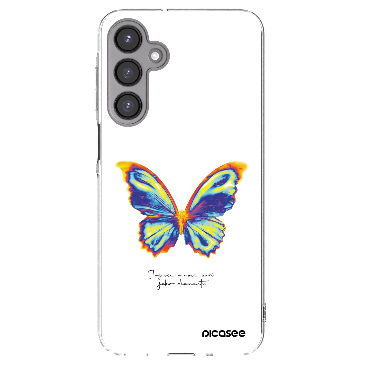 Picasee Samsung Galaxy A16 4G Hülle - Transparentes Silikon - Diamanty White