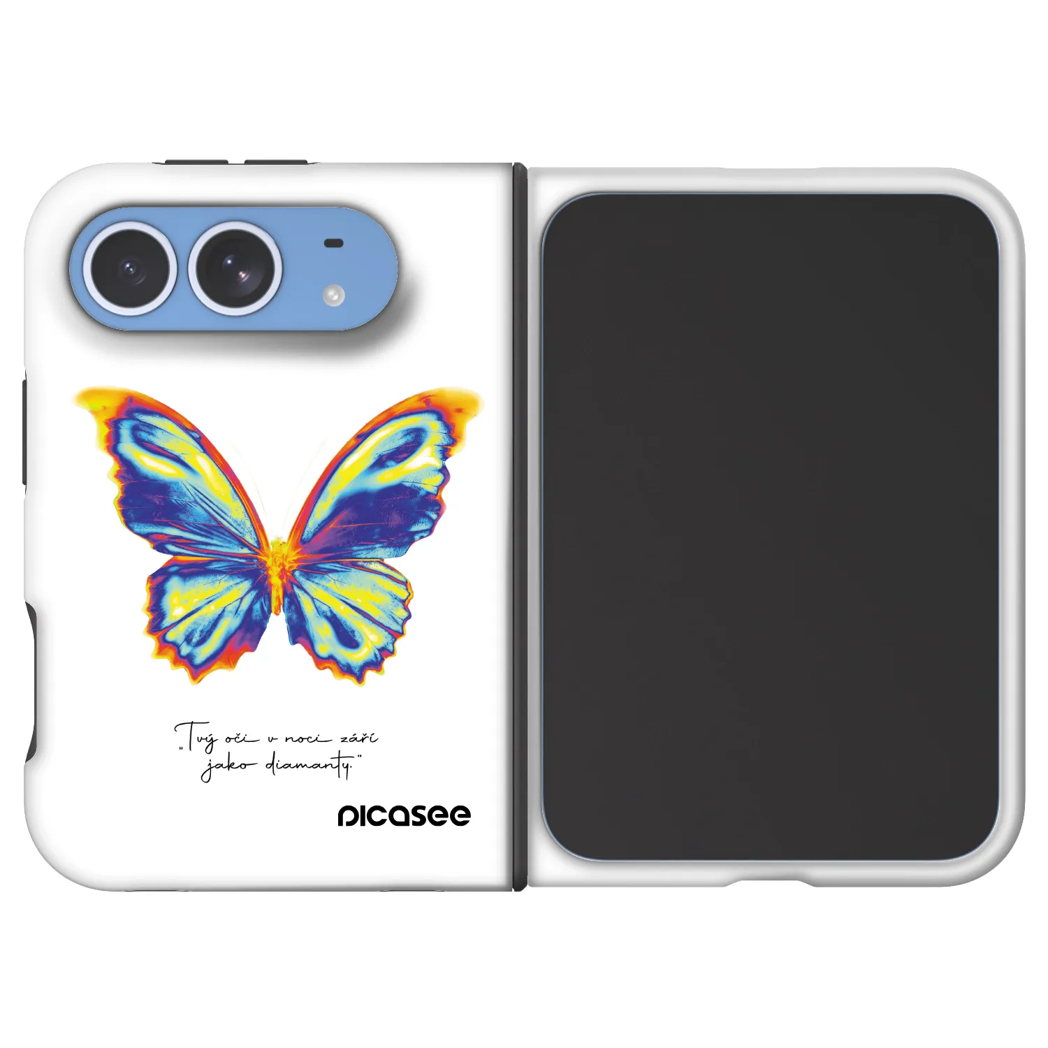 Picasee Fashion Case MagSafe für Apple iPhone Duo - Diamanty White