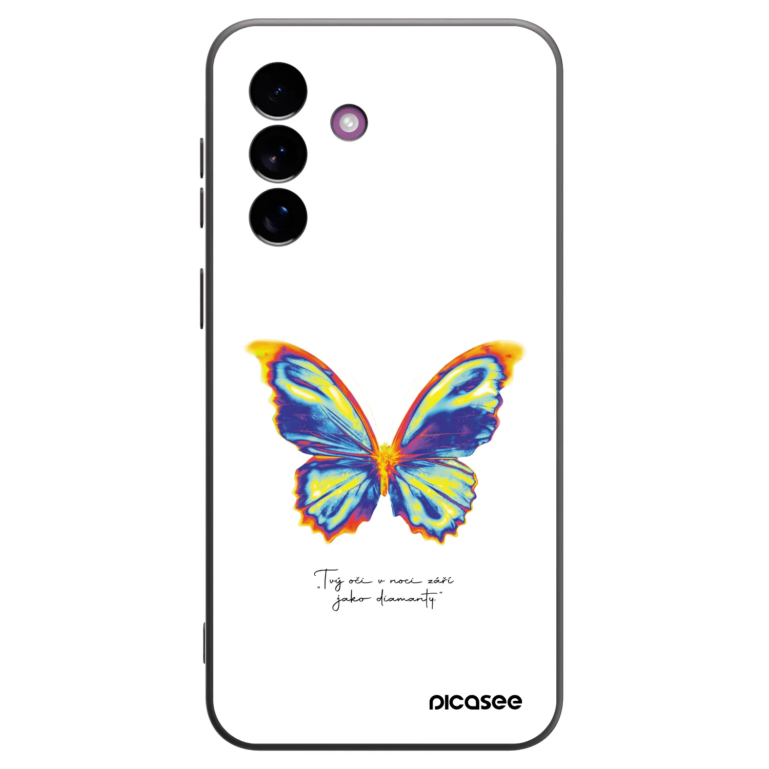 Picasee Samsung Galaxy A37 Hülle - Schwarzes Silikon - Diamanty White