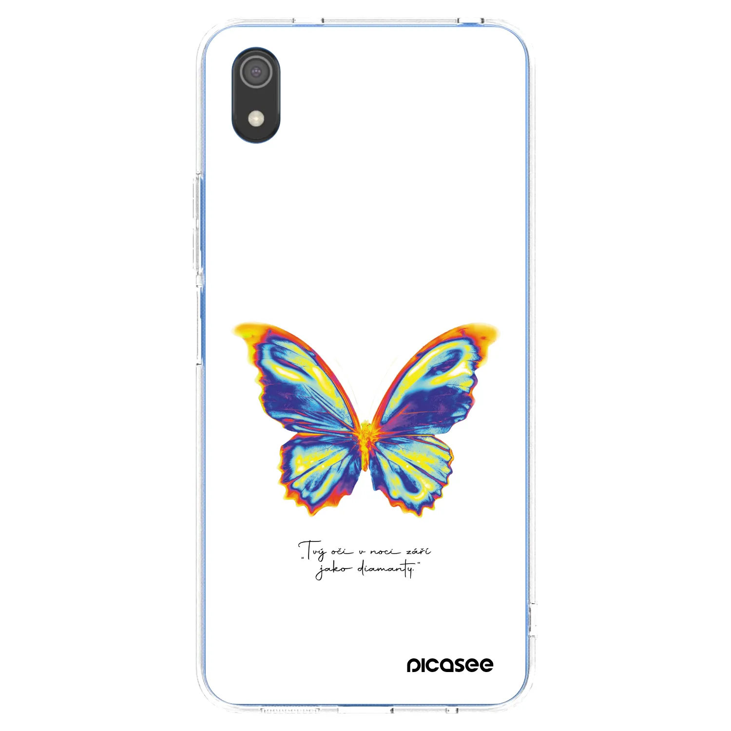 Picasee Xiaomi Redmi 7A Hülle - Transparentes Silikon - Diamanty White
