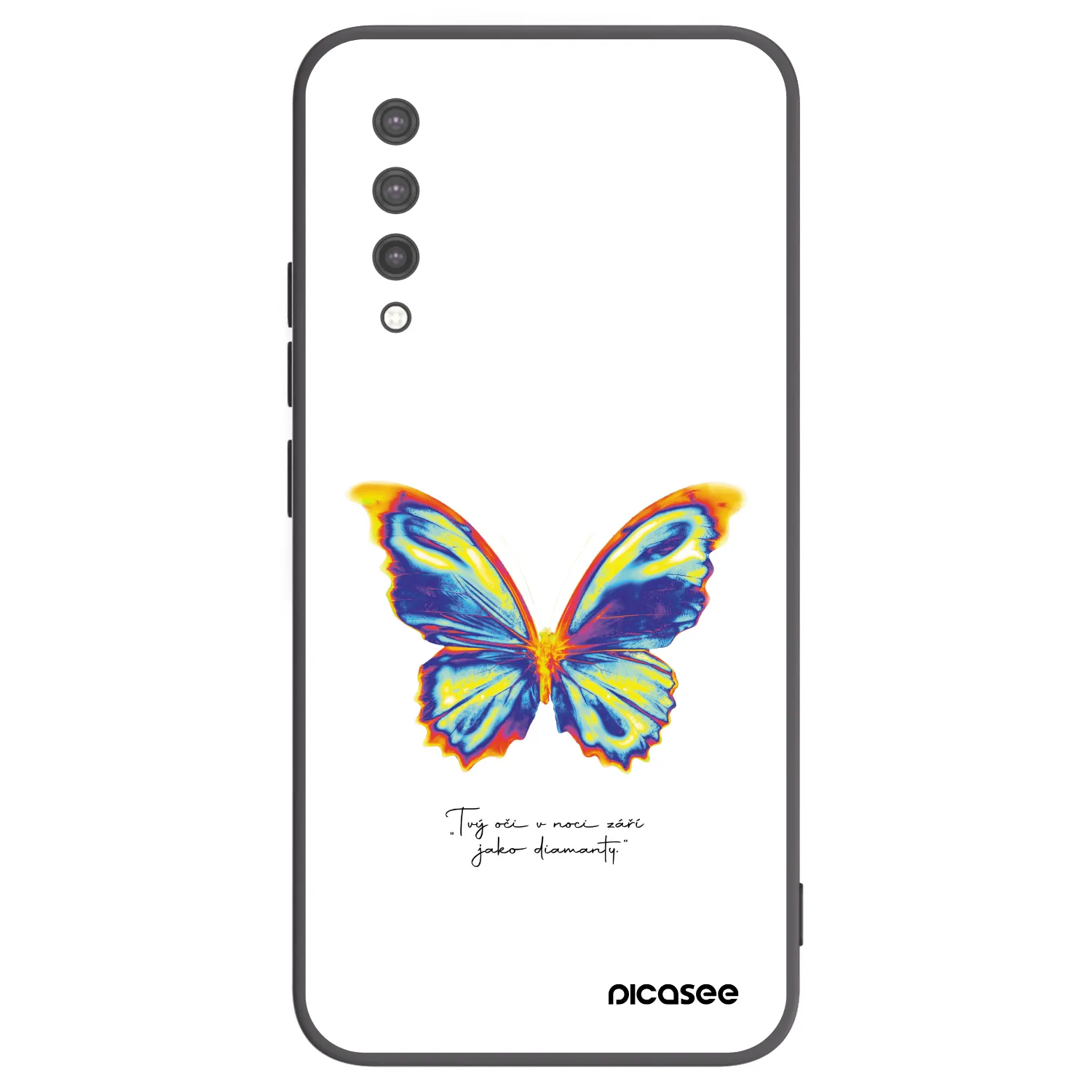 Picasee Xiaomi Mi 9 Lite Hülle - Schwarzes Silikon - Diamanty White