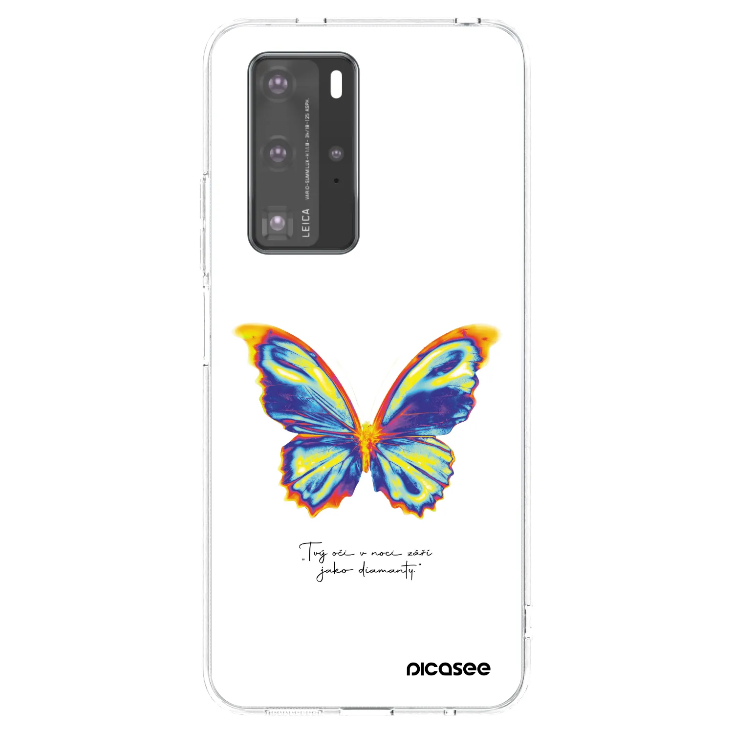 Picasee Huawei P40 Pro Hülle - Transparentes Silikon - Diamanty White