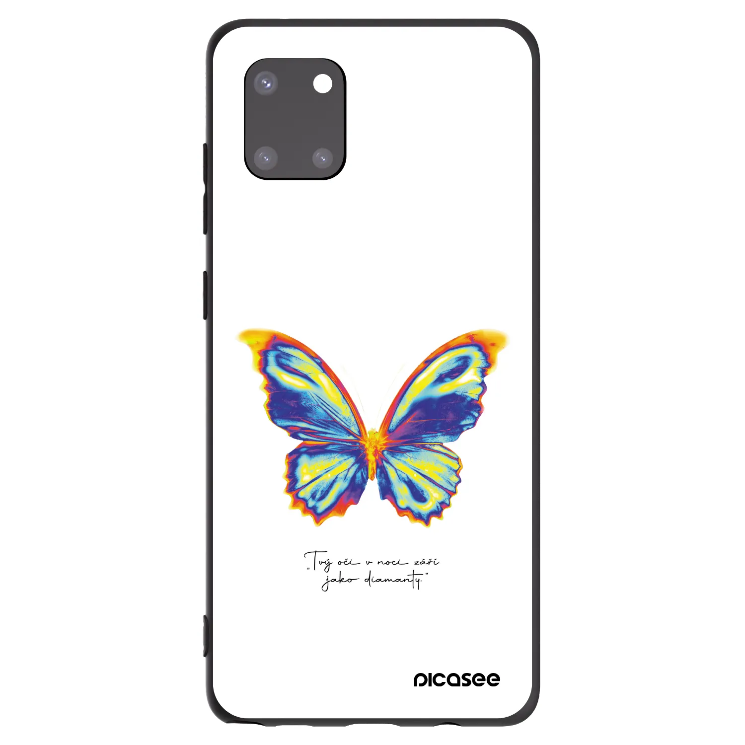 Picasee Samsung Galaxy Note 10 Lite N770F Hülle - Schwarzes Silikon - Diamanty White