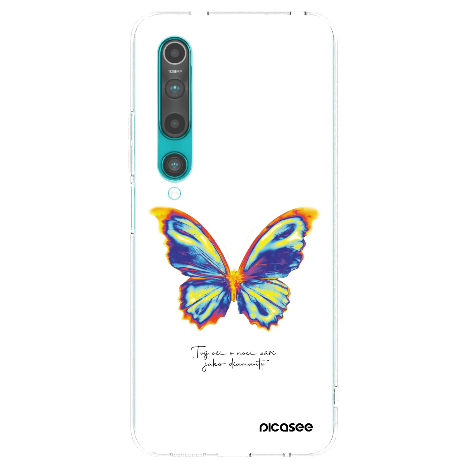 Picasee Xiaomi Mi 10 Hülle - Transparentes Silikon - Diamanty White