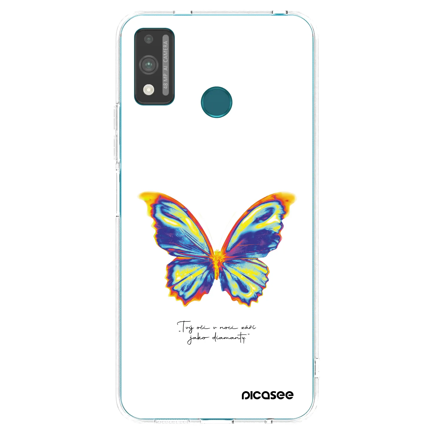 Picasee Honor 9X Lite Hülle - Transparentes Silikon - Diamanty White