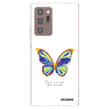 Picasee Samsung Galaxy Note 20 Ultra Hülle - Transparentes Silikon - Diamanty White
