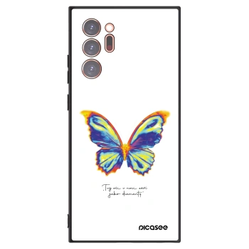Picasee Samsung Galaxy Note 20 Ultra Hülle - Schwarzes Silikon - Diamanty White