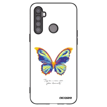 Picasee Realme 6i Hülle - Schwarzes Silikon - Diamanty White