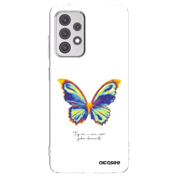 Picasee Samsung Galaxy A52 5G A525F Hülle - Transparentes Silikon - Diamanty White