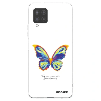 Picasee Samsung Galaxy A42 A426B Hülle - Transparentes Silikon - Diamanty White