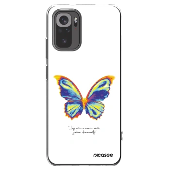 Picasee Xiaomi Redmi Note 10S Hülle - Transparentes Silikon - Diamanty White