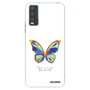 Picasee Vivo Y20s Hülle - Transparentes Silikon - Diamanty White