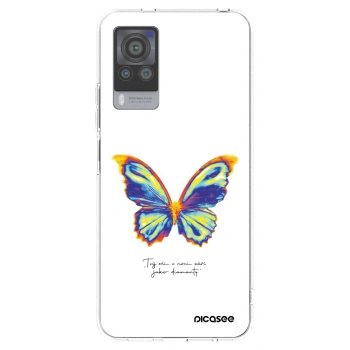 Picasee Vivo X60 Pro 5G Hülle - Transparentes Silikon - Diamanty White