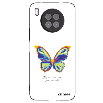 Picasee Huawei Nova 8i Hülle - Schwarzes Silikon - Diamanty White