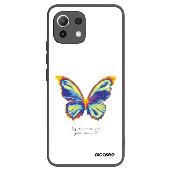 Picasee Xiaomi 11 Lite 5G NE Hülle - Schwarzes Silikon - Diamanty White