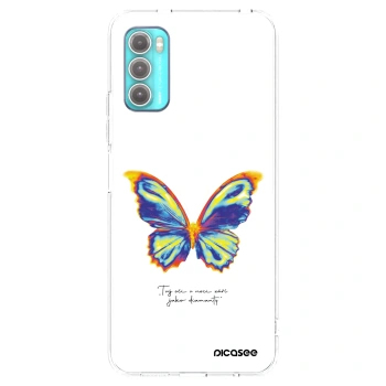Picasee Motorola Moto G60 Hülle - Transparentes Silikon - Diamanty White