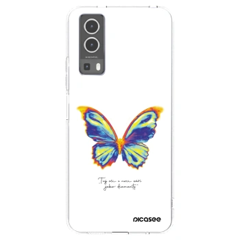 Picasee Vivo Y72 5G Hülle - Transparentes Silikon - Diamanty White