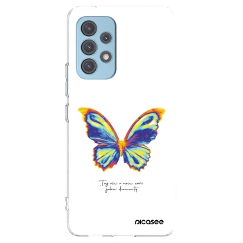 Picasee Samsung Galaxy A53 5G A536 Hülle - Transparentes Silikon - Diamanty White