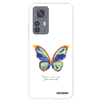 Picasee Xiaomi 12 Pro Hülle - Transparentes Silikon - Diamanty White