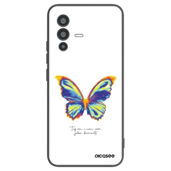 Picasee Vivo V23 5G Hülle - Schwarzes Silikon - Diamanty White