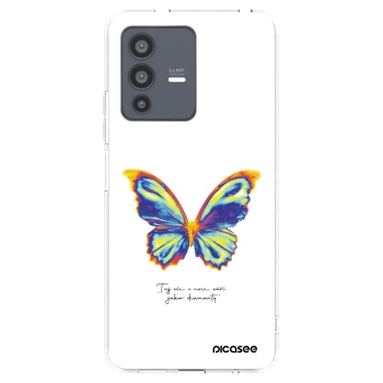 Picasee Vivo V23 5G Hülle - Transparentes Silikon - Diamanty White