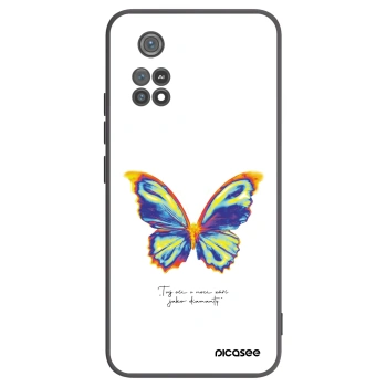 Picasee Xiaomi Poco M4 Pro Hülle - Schwarzes Silikon - Diamanty White