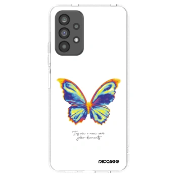 Picasee Samsung Galaxy A73 5G Hülle - Transparentes Silikon - Diamanty White
