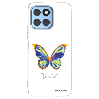 Picasee Honor X8 5G Hülle - Transparentes Silikon - Diamanty White