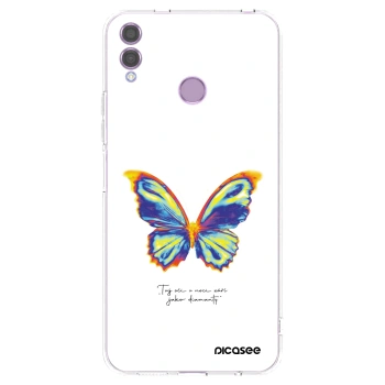 Picasee Honor 8X Hülle - Transparentes Silikon - Diamanty White