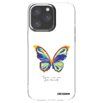 Picasee Apple iPhone 15 Pro Max Hülle - Transparentes Silikon - Diamanty White